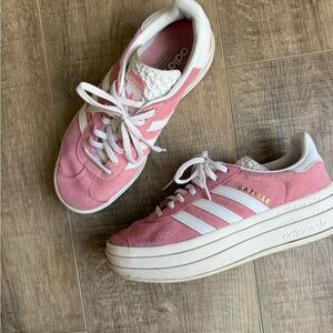 Adidas Women's Pink Gazelle Bold Sneakers